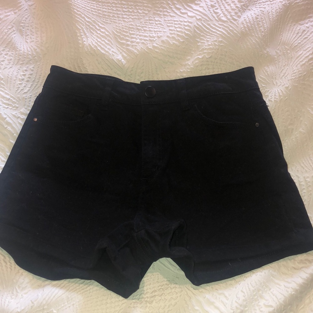 Black high waisted shorts